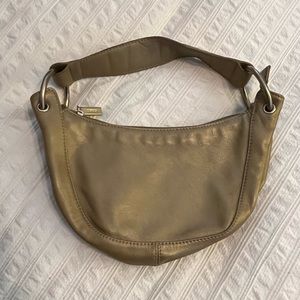 HOBO gold leather handbag